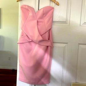 Finders Keepers draped pink dress. Beautiful on!